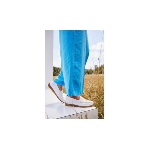 H-Lucy fehér szarvasbőr mokaszin  