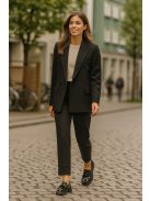H-Serena fekete mokaszín/új