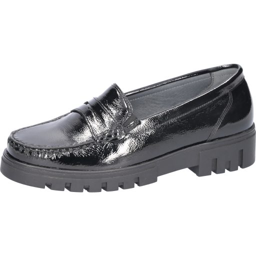 H-Serena fekete mokaszín